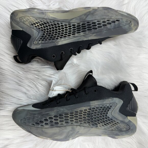 Adidas AE 1 Low Silver Pebble GS Basketball JI4074 NEW Multi Sz - Picture 4 of 4